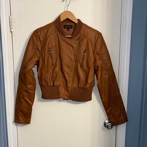 New Look Women's Tan Bomber Jacket